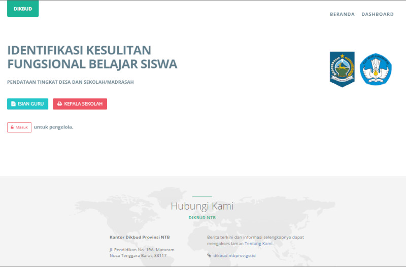 Dashboard Pendidikan Inklusi