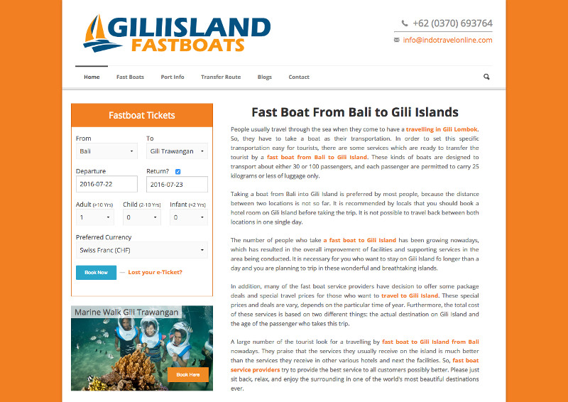 Gili Island Fastboats
