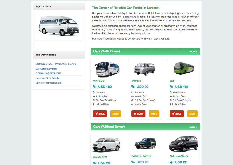 Lombok Car Hire